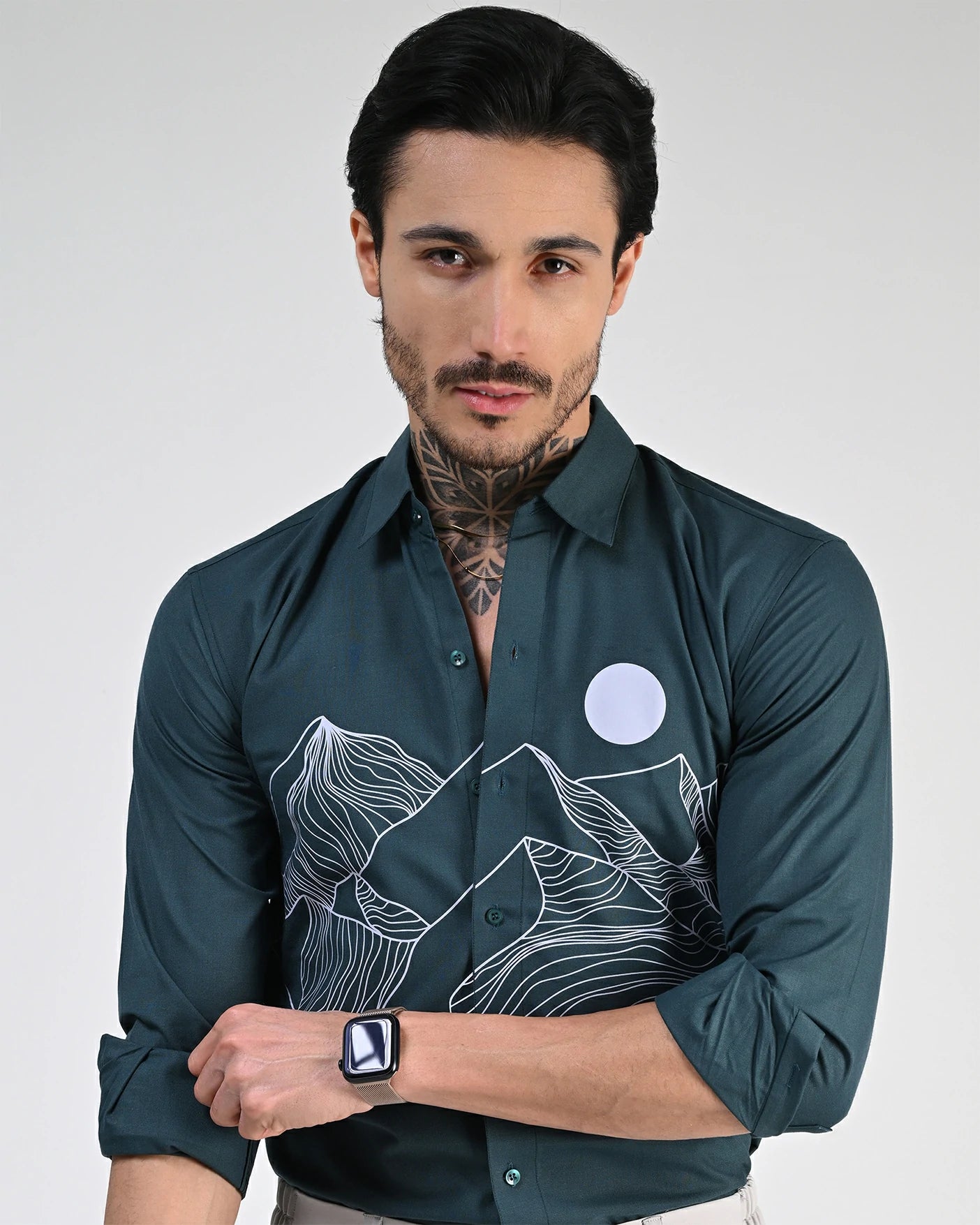 Aqua Breeze Printed Shirt