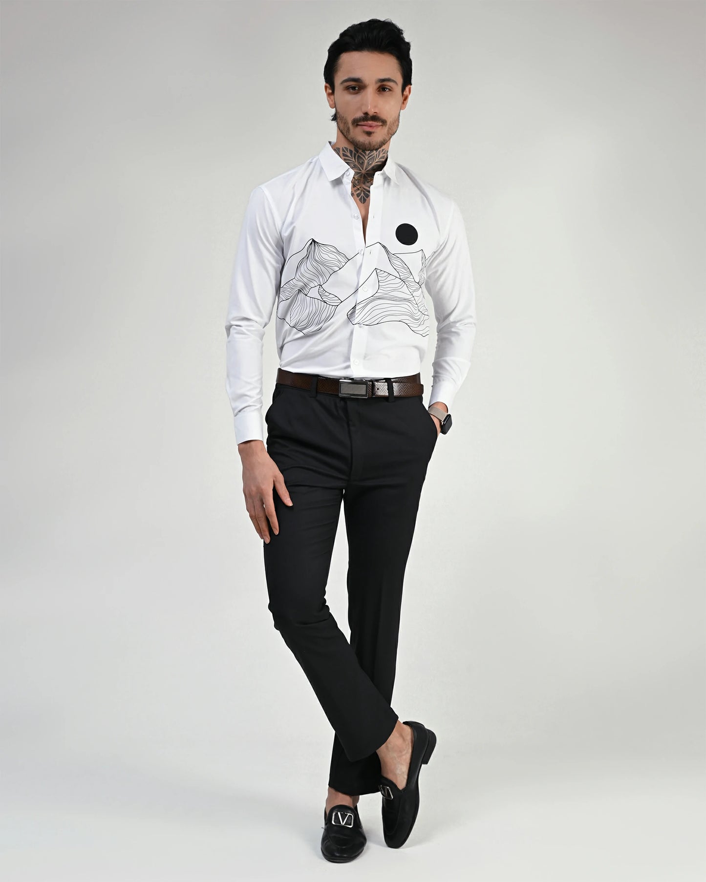 Snow Drift Party Wear Shirt