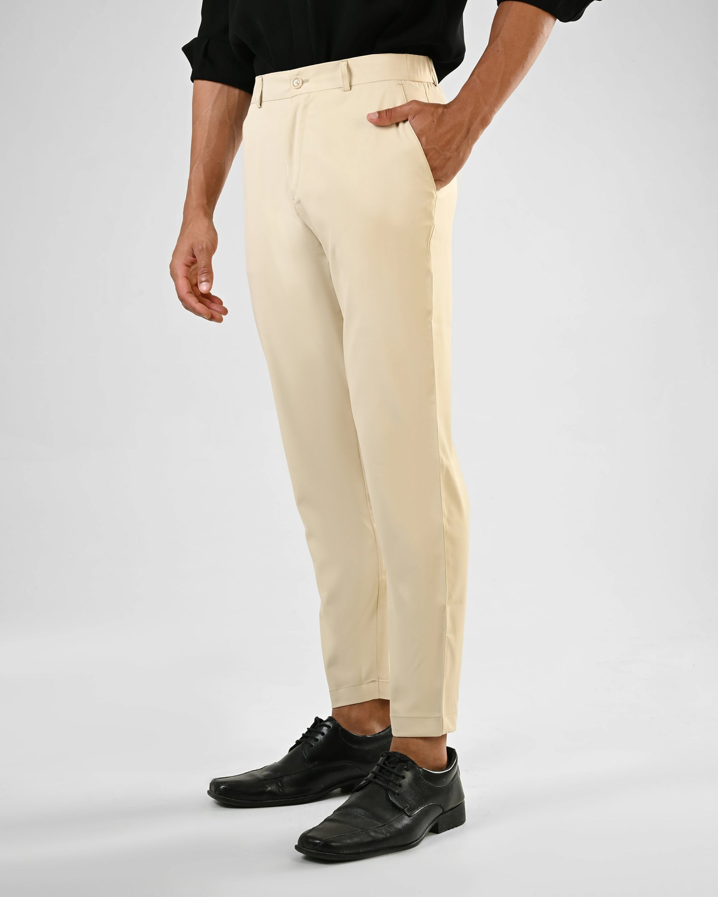 Soft Beige Formal Fit Trouser