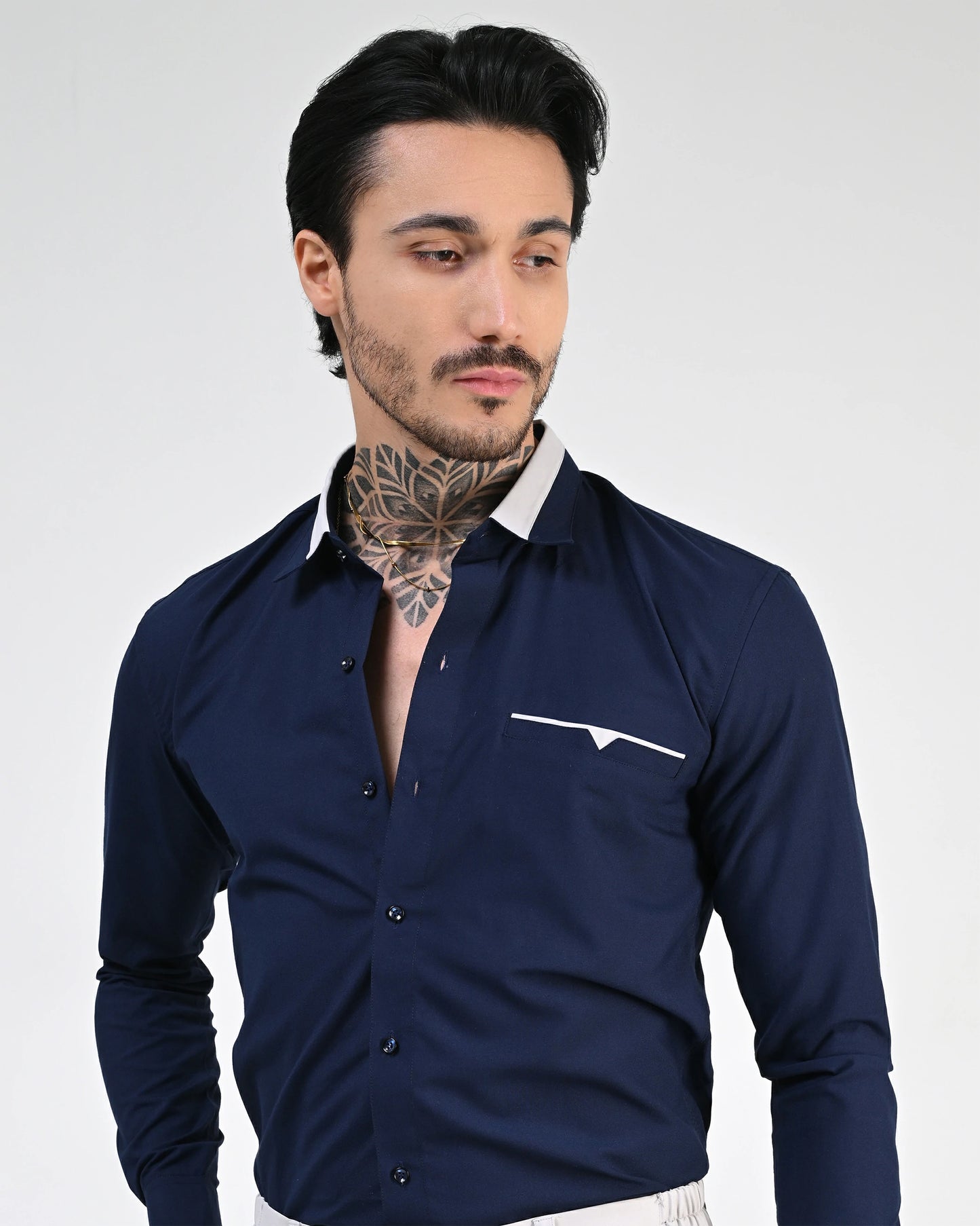 Ink Blue Designer Shirt