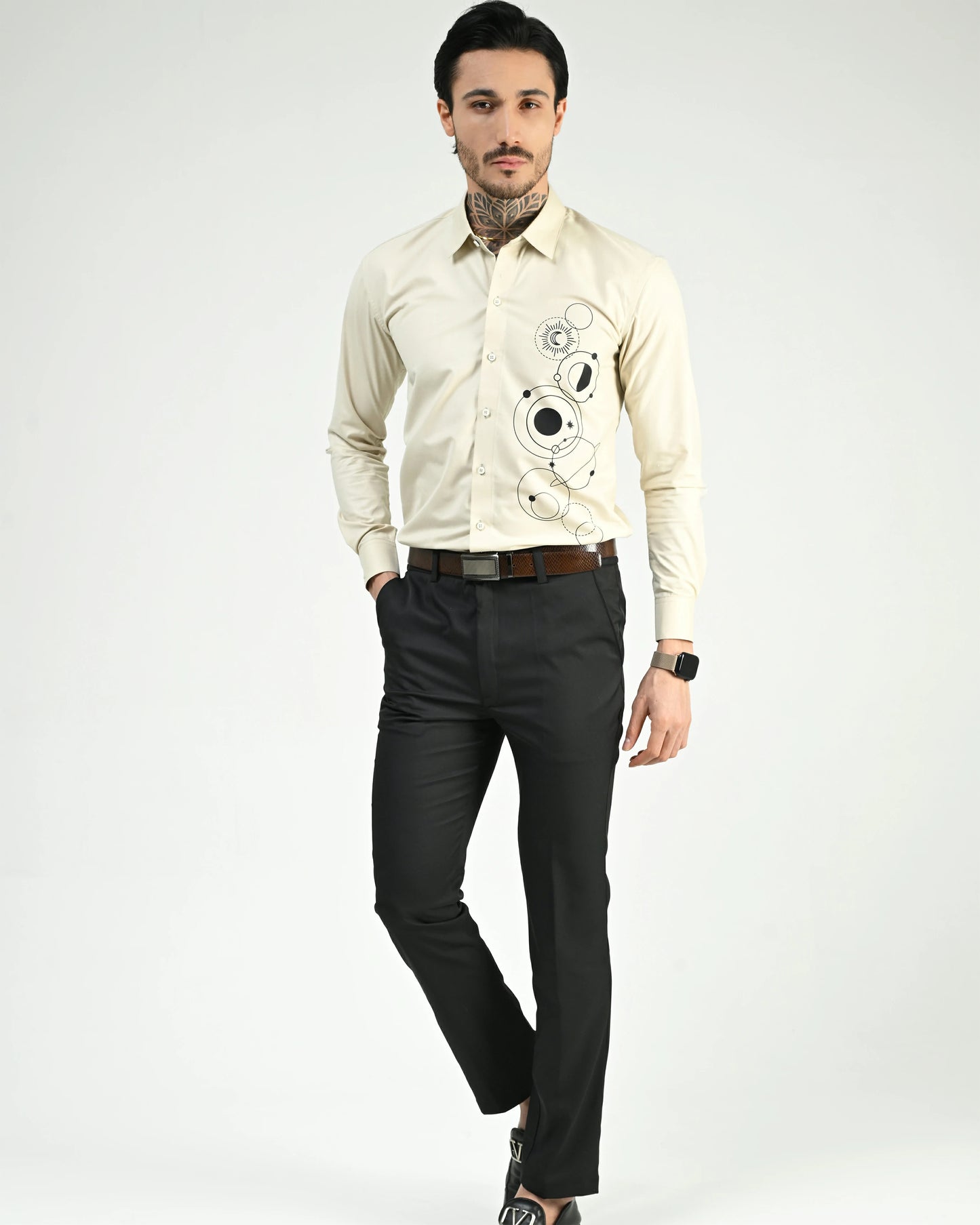 Warm Clay Printed Shirt