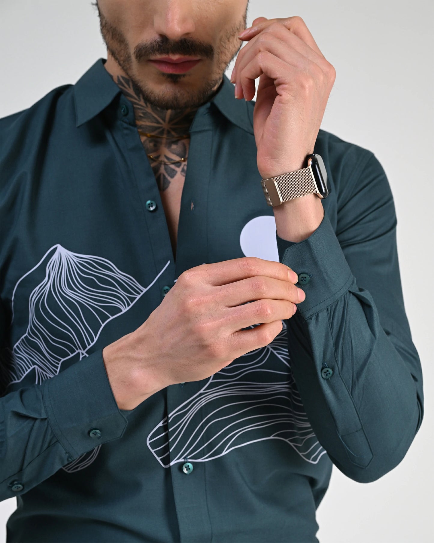 Aqua Breeze Printed Shirt