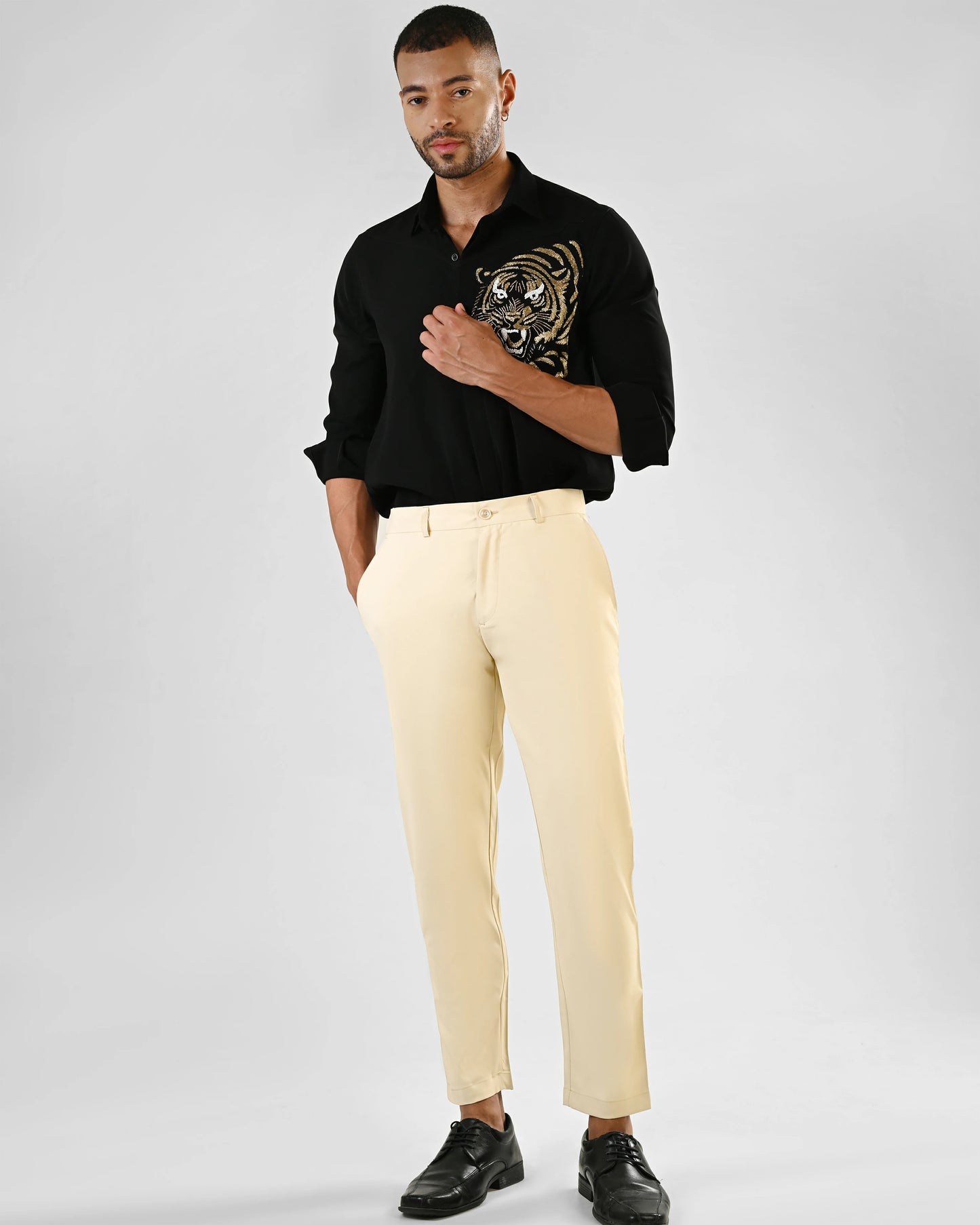 Soft Beige Formal Fit Trouser