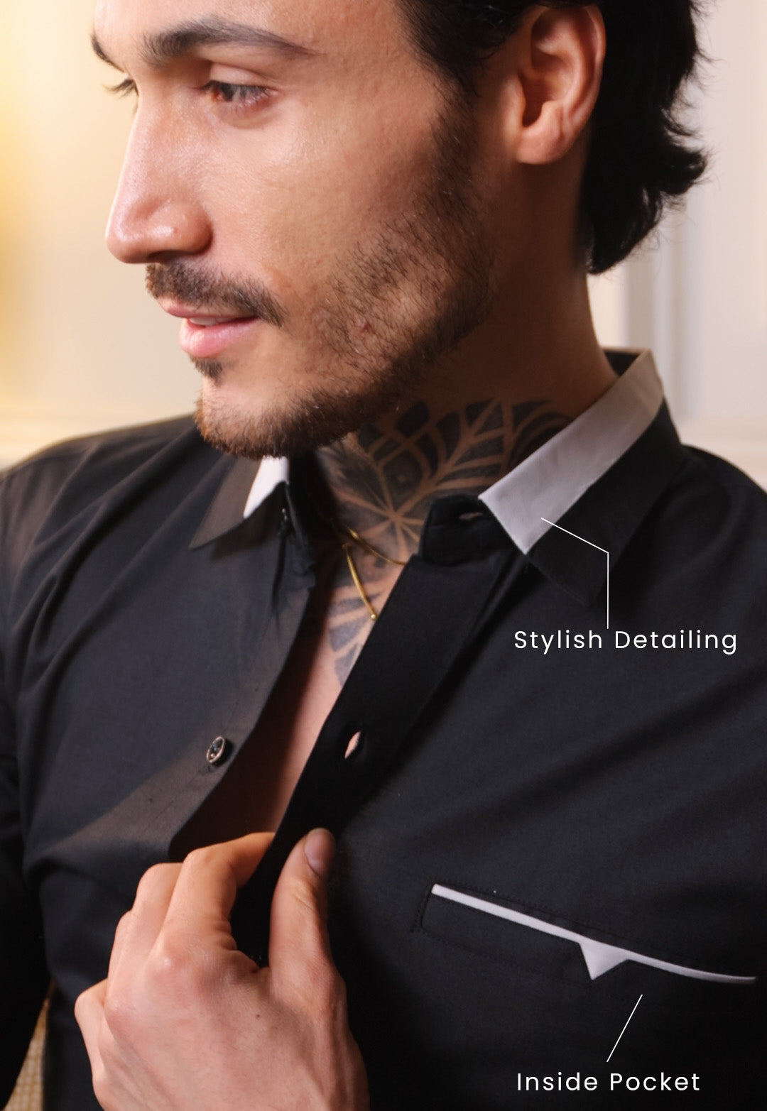 BLACK SHIRT FORMAL TROUSER COMBO