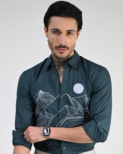 Aqua Breeze Printed Shirt
