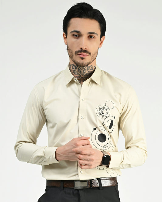 Warm Clay Printed Shirt