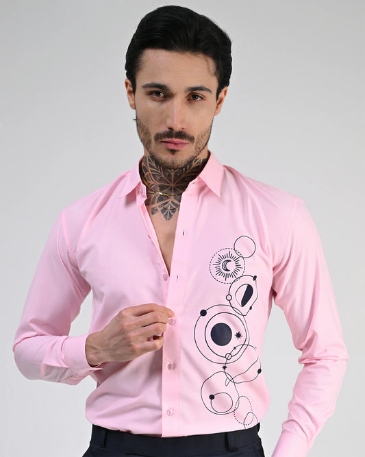 Petal Pink Printed Shirt