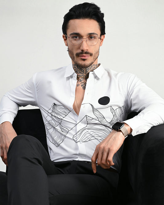 Snow Drift Party Wear Shirt