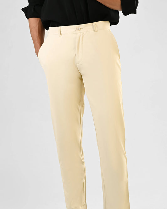 Soft Beige Formal Fit Trouser
