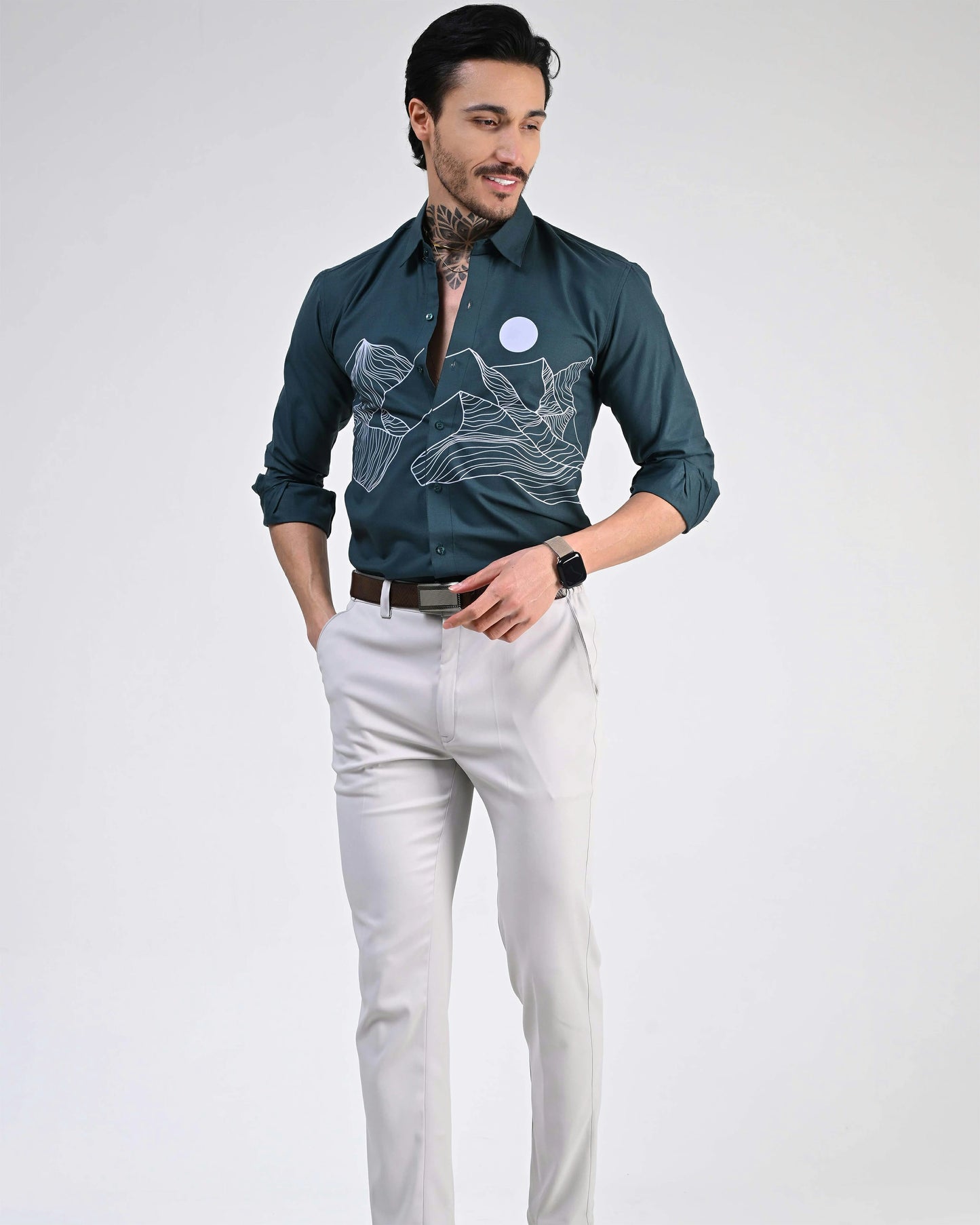 Aqua Breeze Printed Shirt