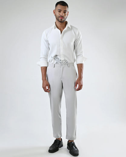 Frost Grey Formal Fit Trouser