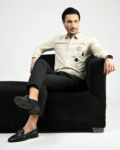 Warm Clay Printed Shirt