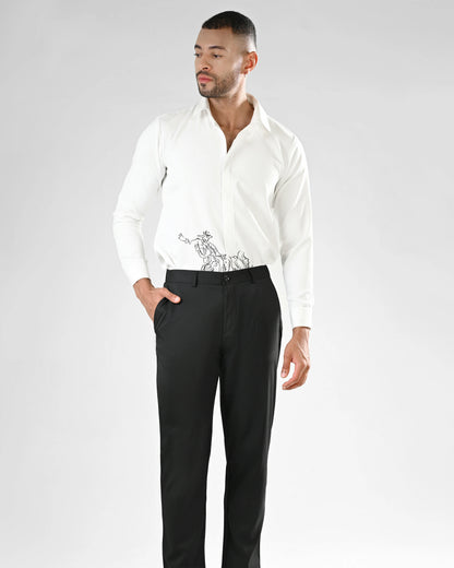 Black Formal Fit Trouser