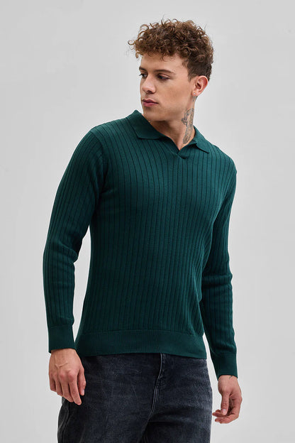 TEXTURED POLO T-SHIRT