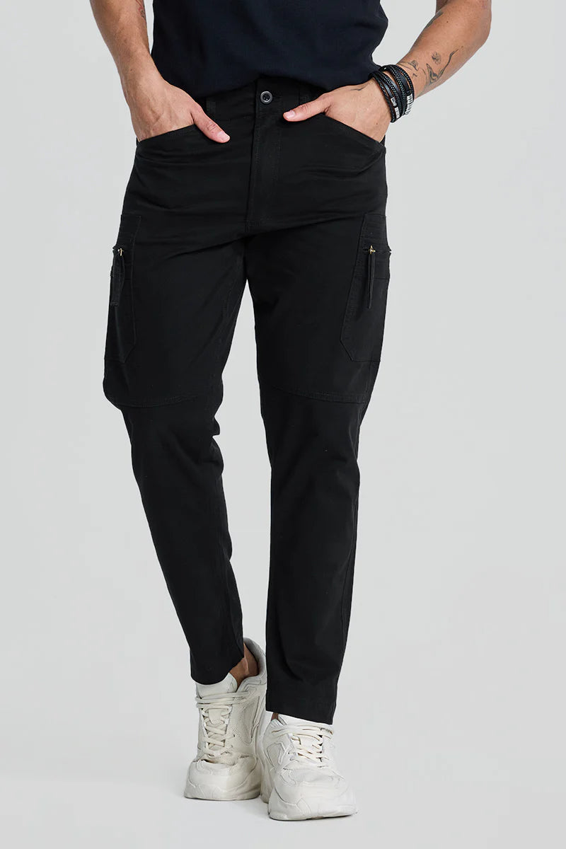 BLACK SLIM FIT PANTS