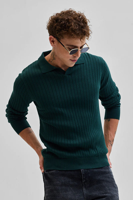 TEXTURED POLO T-SHIRT