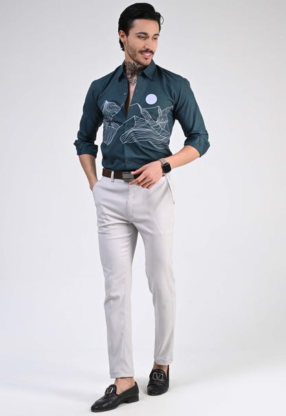 AQUA BREEZE PRINTED SHIRT