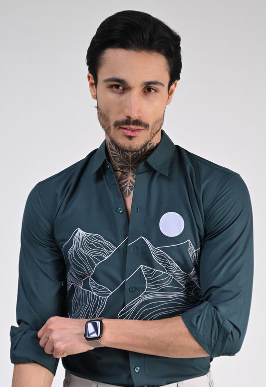 AQUA BREEZE PRINTED SHIRT