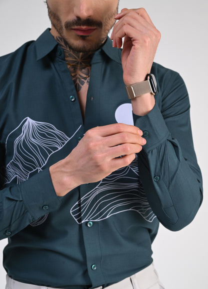 AQUA BREEZE PRINTED SHIRT