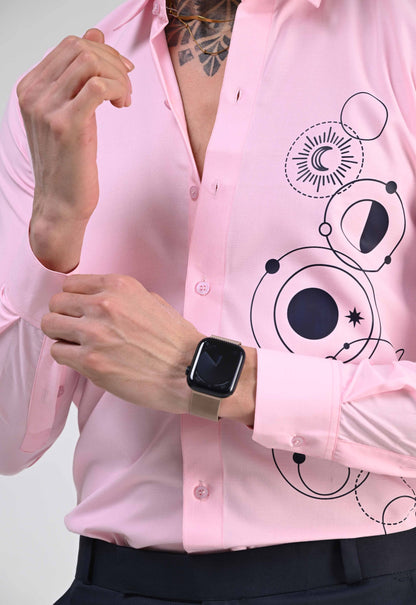 PETAL PINK PARTY WEAR SHIRT