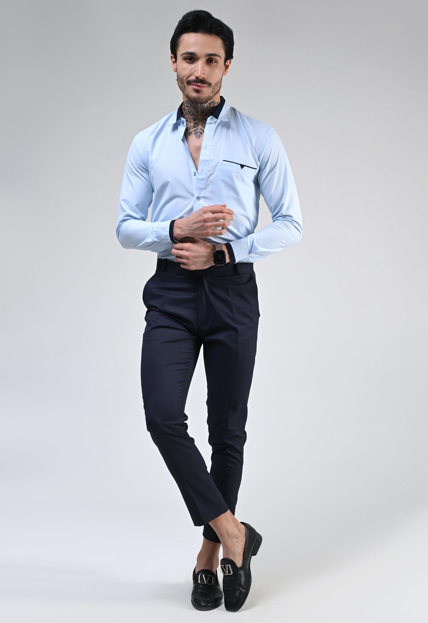 BLUE MIST DESIGNER SHIRT