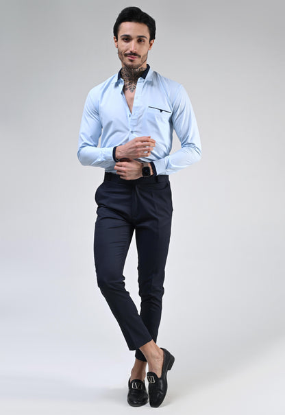 BLUE MIST DESIGNER SHIRT