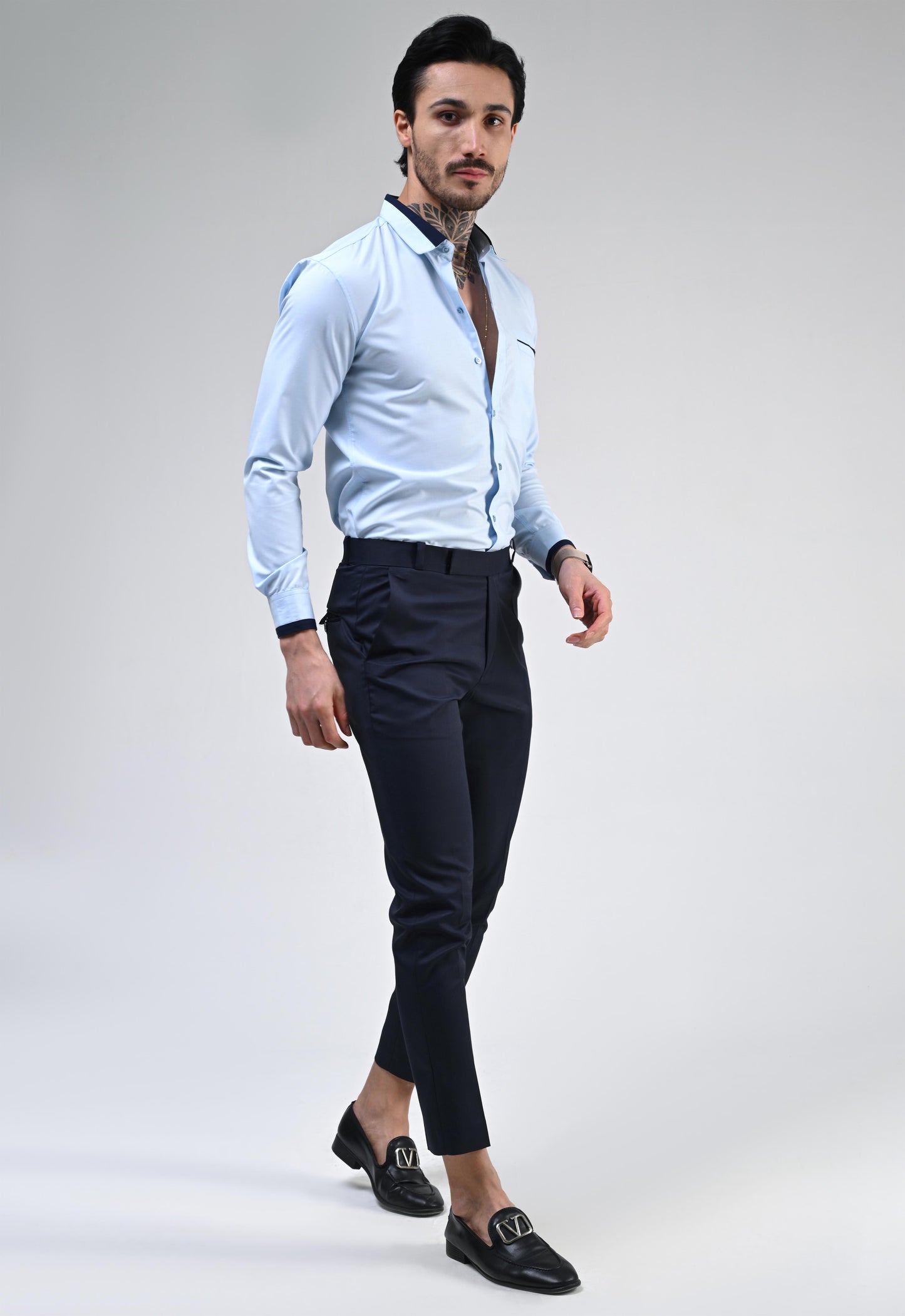 BLUE MIST DESIGNER SHIRT
