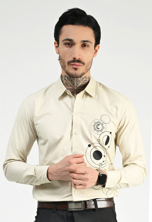 WARM CLAY PARTY WEAR SHIRT