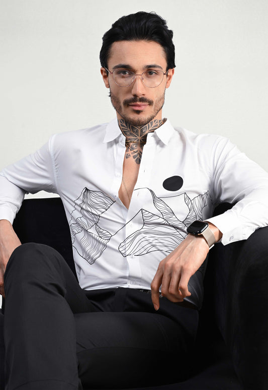 SNOW DRIFT PARTY WEAR SHIRT