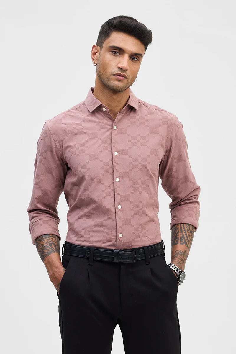 MAUVE SLIM FIT SHIRT