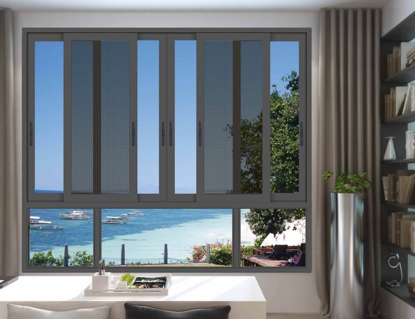 PRM-110 Series aluminum sliding window in modern interior