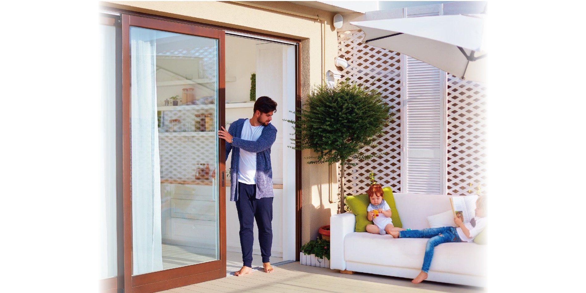 LU-E80s-LS Urban Grove aluminum-wood clad lift sliding door