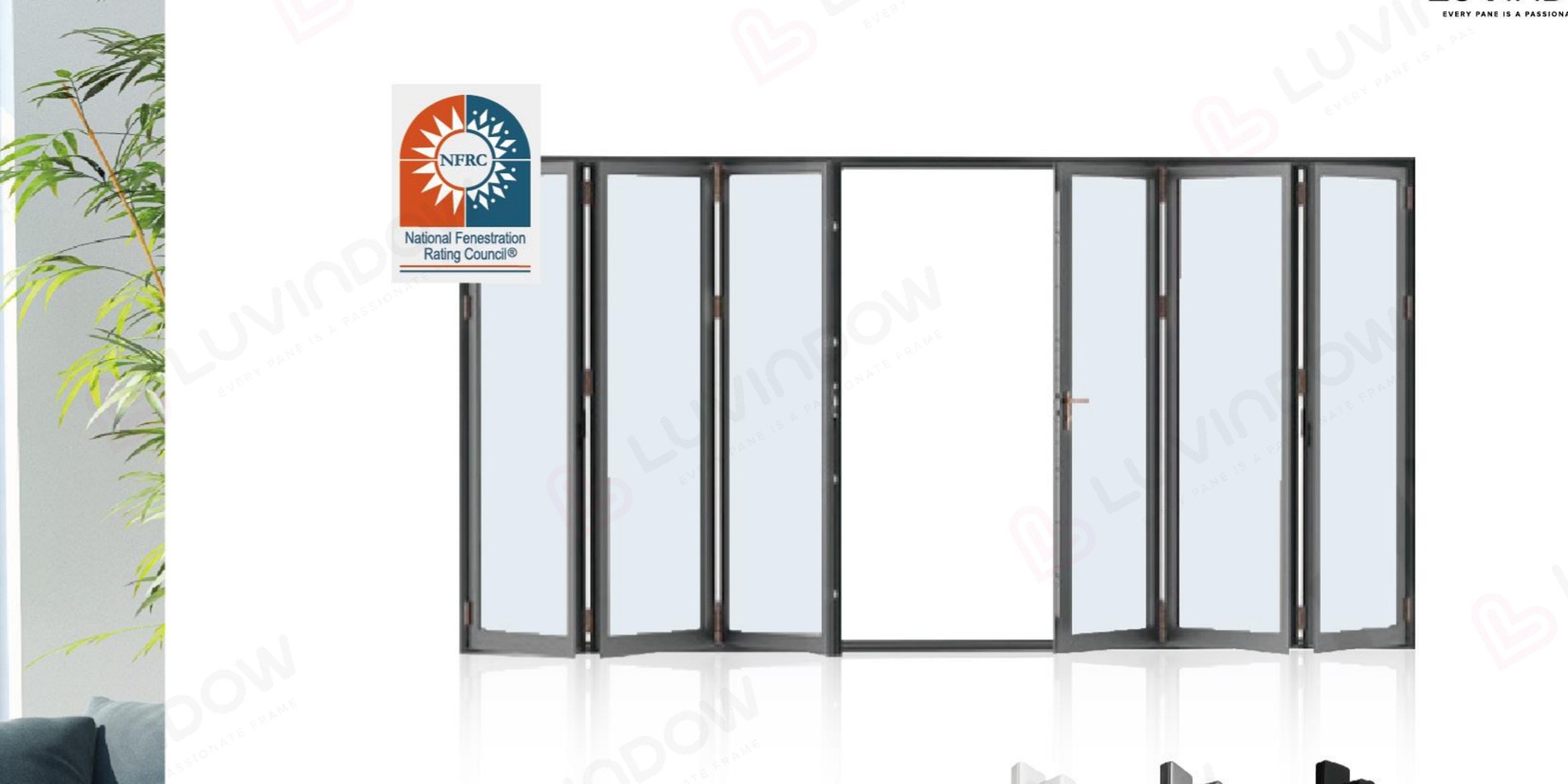 LU-NG-BF Neo-Glide bi-folding aluminum door