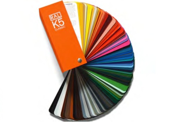 RAL color swatch — customizable frame colors