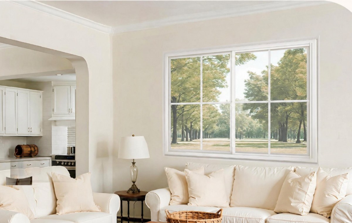 LD-P80 uPVC window series shown in single hung and sliding configurations