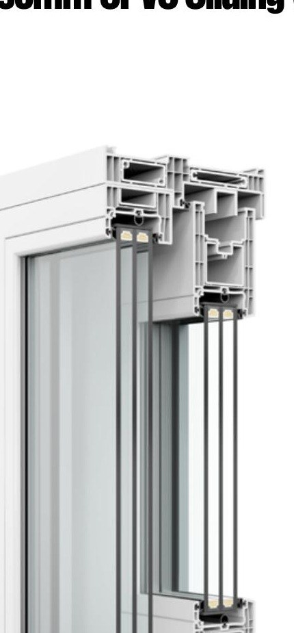 uPVC 195 Series sliding glass door
