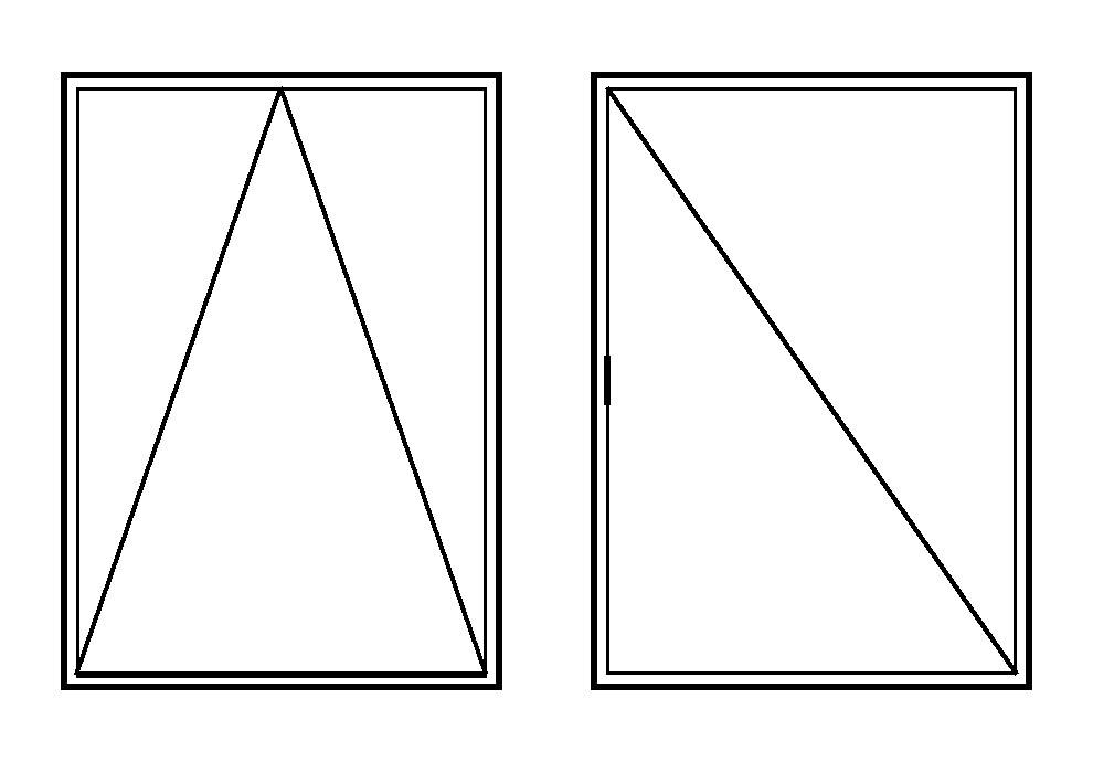Tilt and turn window configurations: tilt mode and turn mode